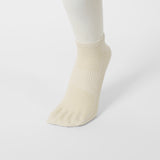 牛乳パックからうまれた 蒸れずに快適 隠れ5本指靴下 ショート丈