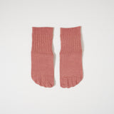 牛乳パックからうまれた 蒸れずに快適 隠れ五本指靴下 ミドル丈